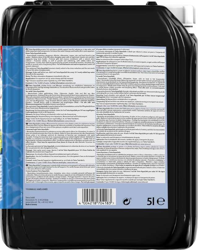 Thumbnail 7 de Tetra AquaSafe 5L - Agua Segura para Acuarios 🐟