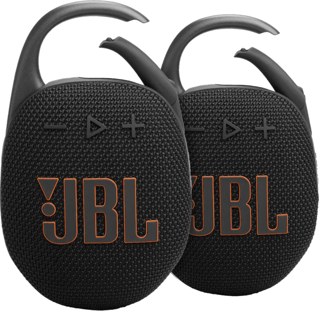 Detalle de JBL Clip 5 Schwarz Doppelpack 12 Stunden