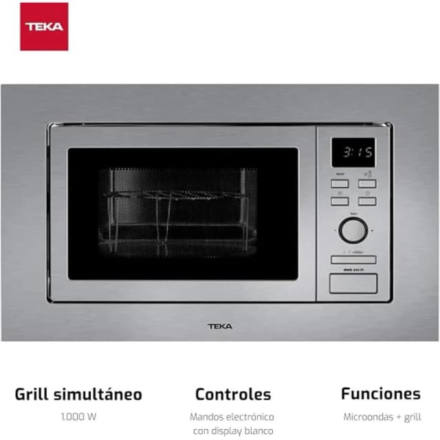 Detalle 2 de Teka MWE 202 FI Microondas integrable 20 l