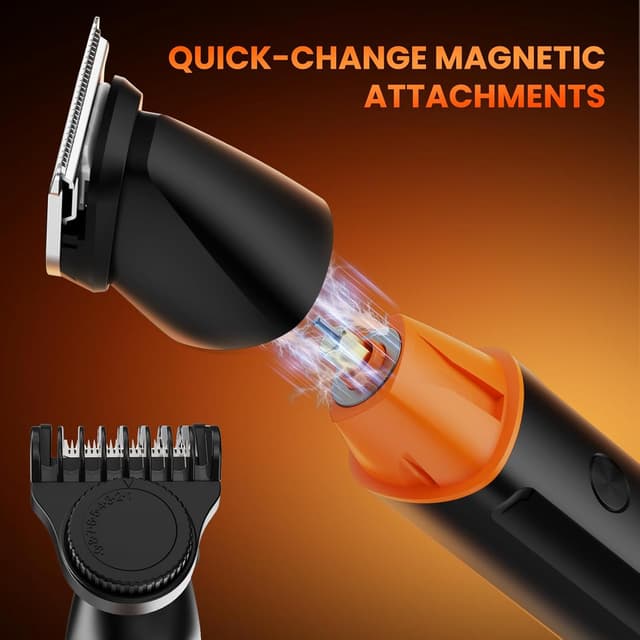 Detalle de MAXGROOM Manscape 4-in-1 Body Hair Trimmer for Men – Electric Razor Kit with Magnetic Blades, IPX6 & USB-C