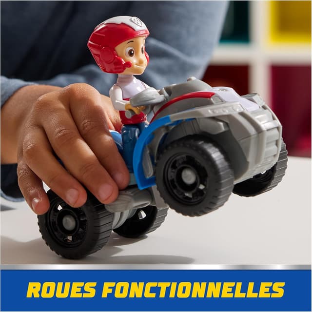 Detalle de Paw Patrol – Pat Patrouille – Véhicule figurine Ryder (quad de secours) en plastique recyclé