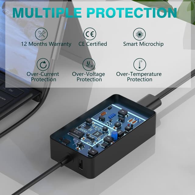 Detalle 2 de IFEART Surface Ladekabel 65W Ladegerät