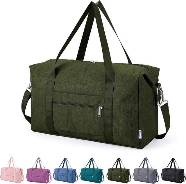 Detalle de Narwey for Easyjet Cabin Bag 45x36x20cm – 25L foldable underseat travel duffel (Army Green)