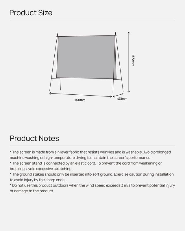 Thumbnail 6 de XGIMI Outdoor Portable Projector Screen 70" (foldable, lightweight) for Horizon/Mogo/Halo+ long-throw projectors