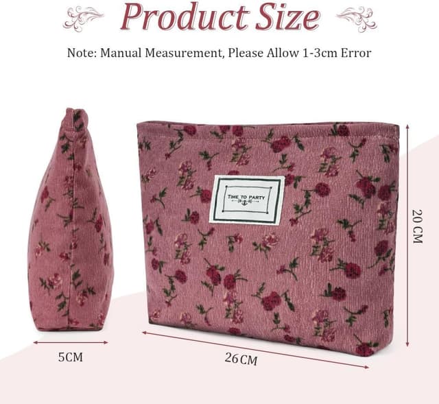 Detalle 2 de Aucuu Neceser Floral para Maquillaje Mujer 🎨