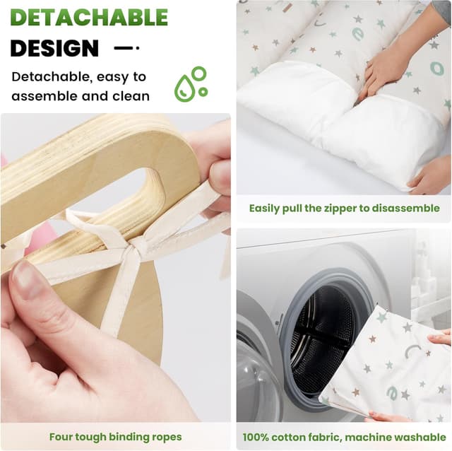 Thumbnail 5 de BlueWood Pikler Triangle Cushioned Set 9‑in‑1 Rainbow