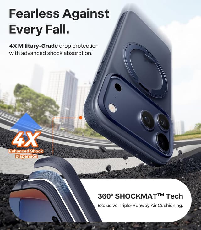 Thumbnail 4 de TORRAS iPhone 17 Pro Case 360° Magnetic Stand, 4X