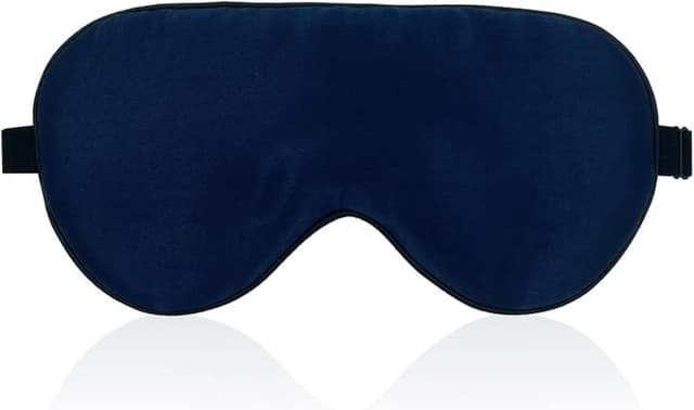 Detalle de Townssilk 2-pack 100% silk sleep masks with adjustable strap (Purple & Iceblue)