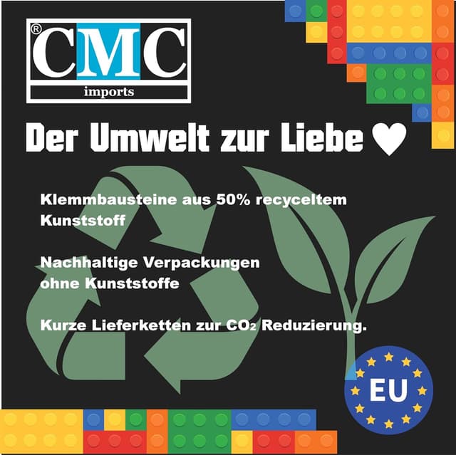 Thumbnail 2 de CMC imports 200 Klemmbausteine 1x1 Purpur