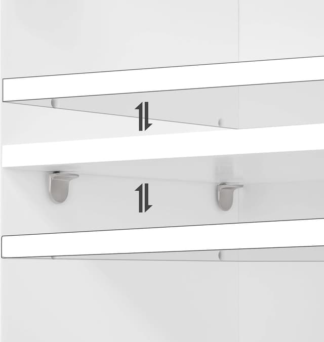 Thumbnail 6 de Yaheetech Mobiletto pensile da bagno con anta e ripiano regolabile