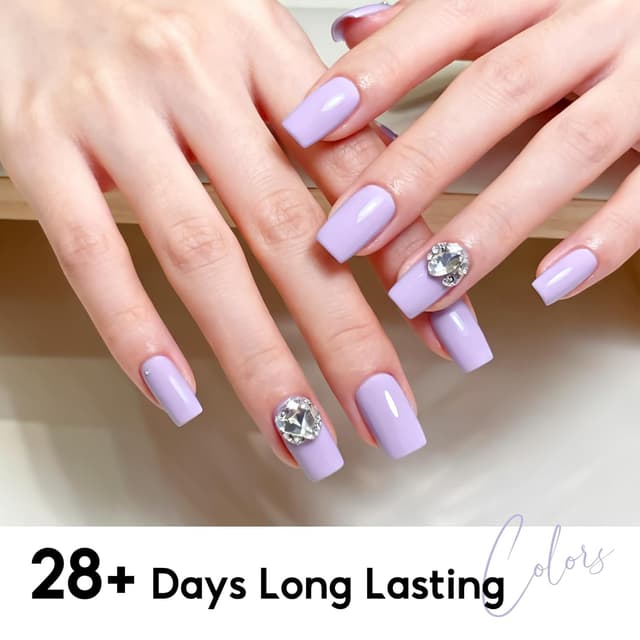 Detalle de PEACECOLOR UV-Nagellack Lila (10 ml) als Gel Nagellack – DIY Soak-off für UV/LED