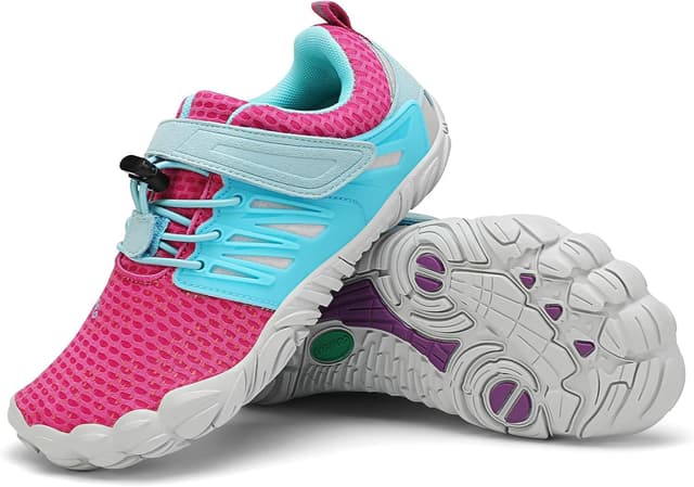 Detalle de SAGUARO Barefoot Shoes bambini traspiranti minimaliste con punta a cinque dita (gr. 24-36)