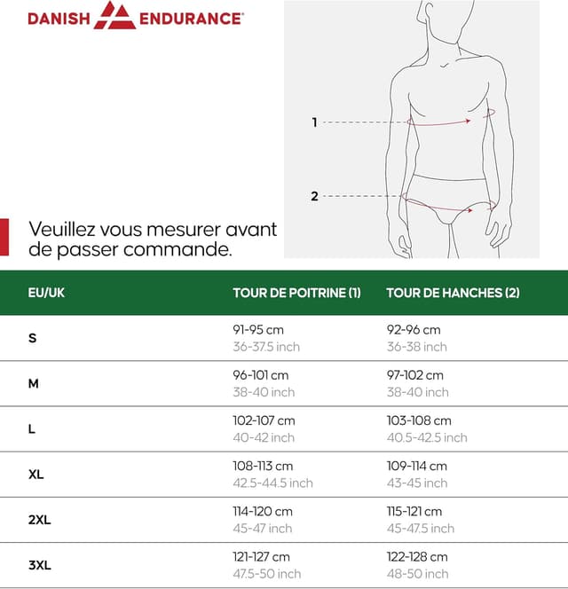 Thumbnail 5 de DANISH ENDURANCE T-Shirt Sport Technique 95% Polyester