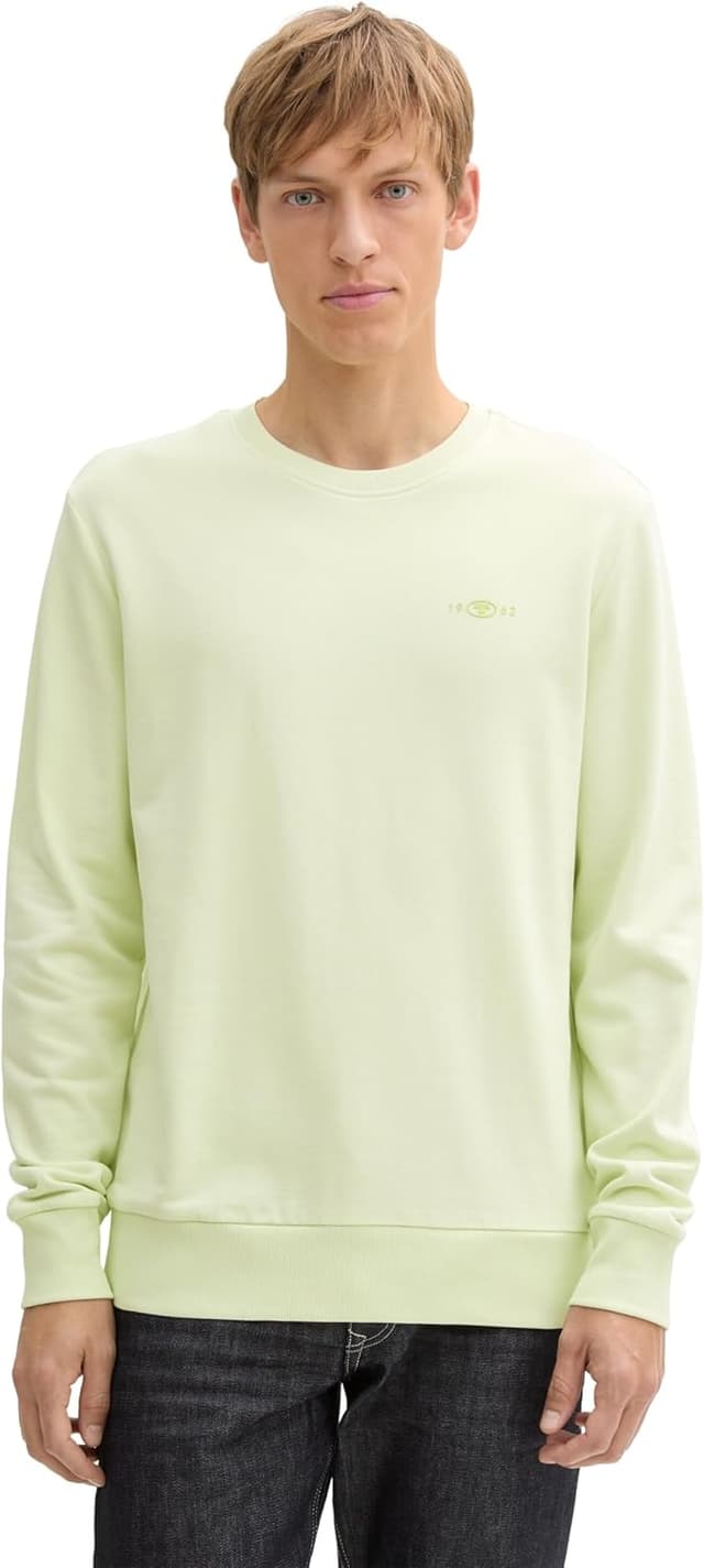 Detalle de TOM TAILOR Maglia di Tuta Uomo: felpa a maniche lunghe con vestibilità comoda