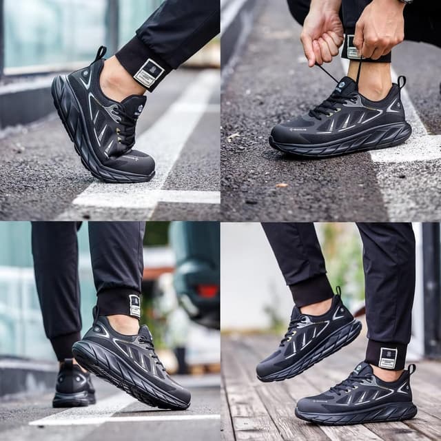 Detalle 2 de Scarpe antinfortunistiche in acciaio, leggere e traspiranti (punta in acciaio, intersuola in Kevlar) – per lavoro e sicurezza