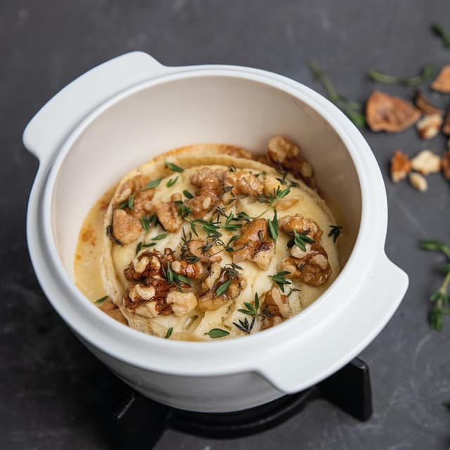 Detalle 2 de Boska Cheese Baker Käse-Backform-Set für Camembert, 4-teilig (154x130x145 mm)