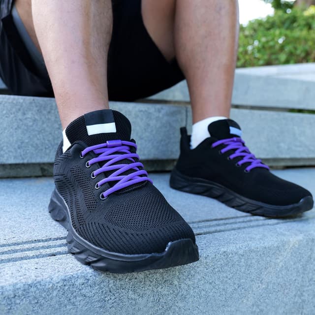 Detalle de RJ-Sport 2 Paar elastische Schnürsenkel mit Schnellverschluss (Schnellschnürsystem) – ohne Binden