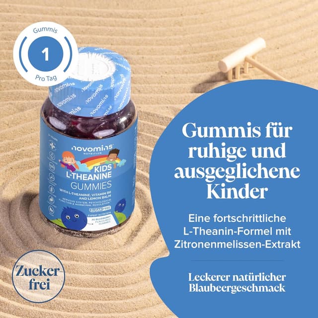 Detalle 2 de Novomins L-Theanin Gummibärchen 50 mg Kids