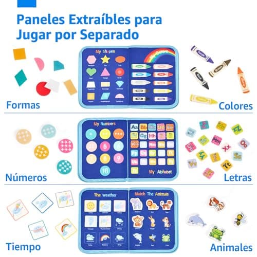 Detalle de hahaland Busy Board Montessori 7 secciones