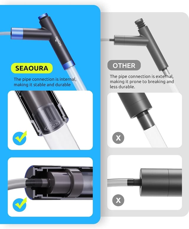 Detalle de SEAOURA aquarium gravel cleaner siphon
