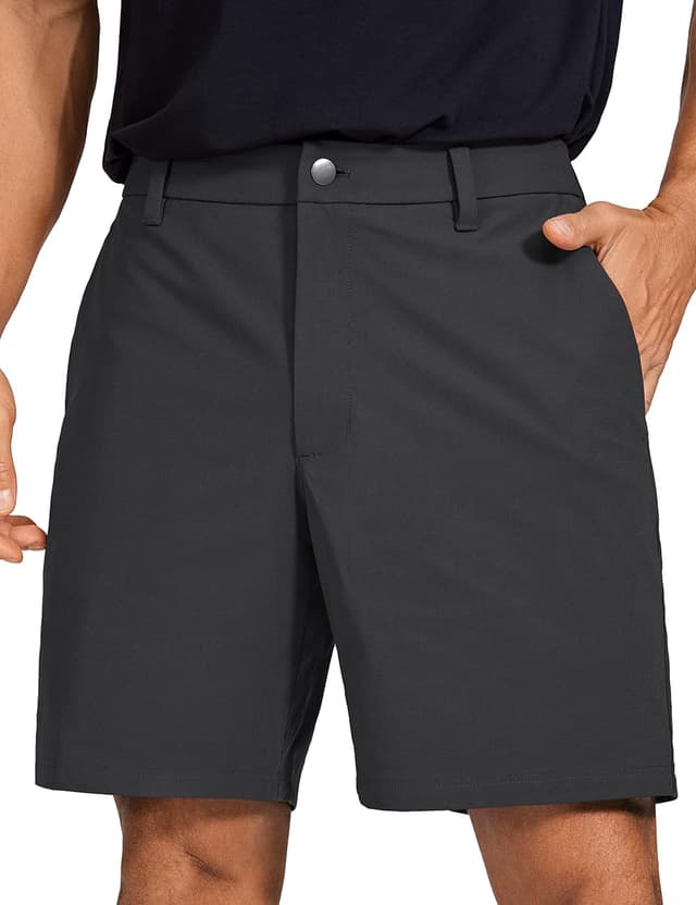 Detalle de CRZ YOGA pantaloncini da golf da uomo 7/9 pollici con tasche e comfort elasticizzato