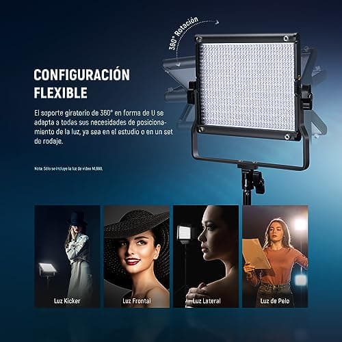 Detalle 2 de NEEWER 660 LED Bi-Color (3200–5600K) para estudio