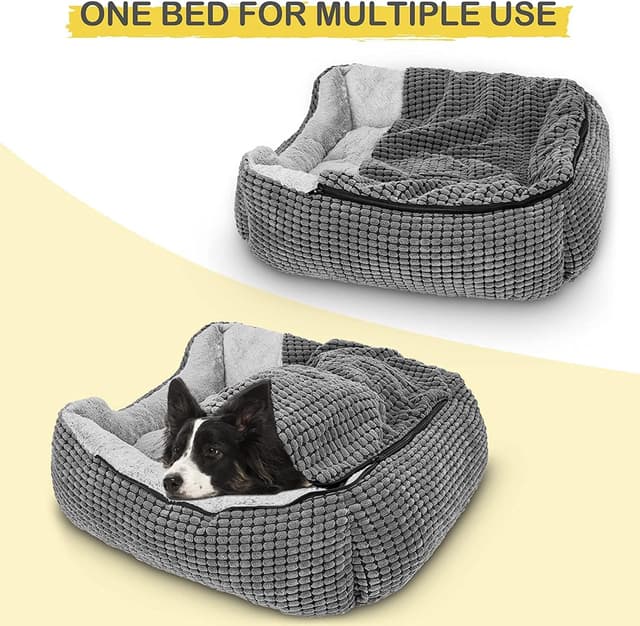 Detalle 2 de JOEJOY dog bed hooded 76 x 61 cm