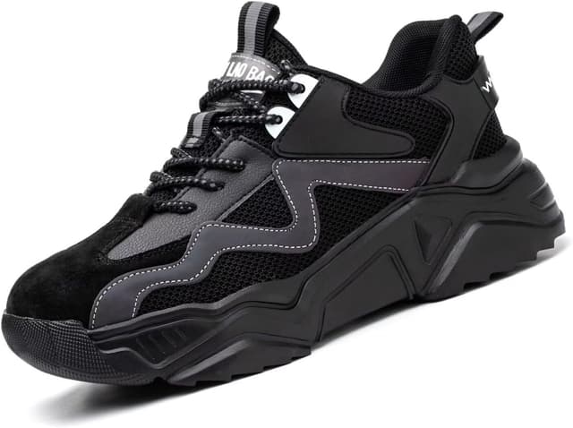 Detalle de Annvia Safety Shoes for Women: Steel Toe Cap Trainers with Kevlar anti-puncture & non-slip grip