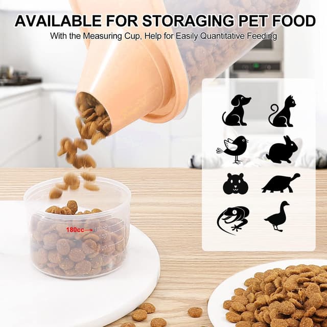 Detalle 2 de TOWEAR Dog Food Container Airtight 2-pack