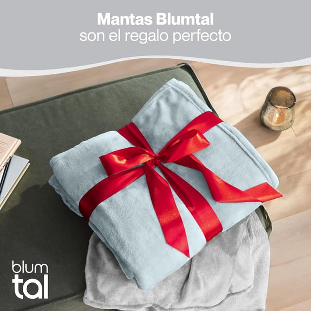 Thumbnail 4 de Blumtal Manta Polar Acolchada Suave - Azul Claro 🛋