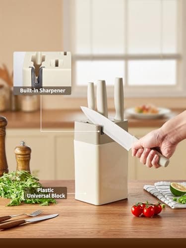 Thumbnail 3 de Yabano Juego de cuchillos 7 piezas con bloque 🔪