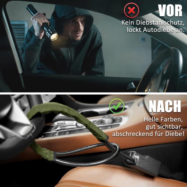 Detalle de Lenkradschloss Tevlaphee mit 3 Schlüsseln