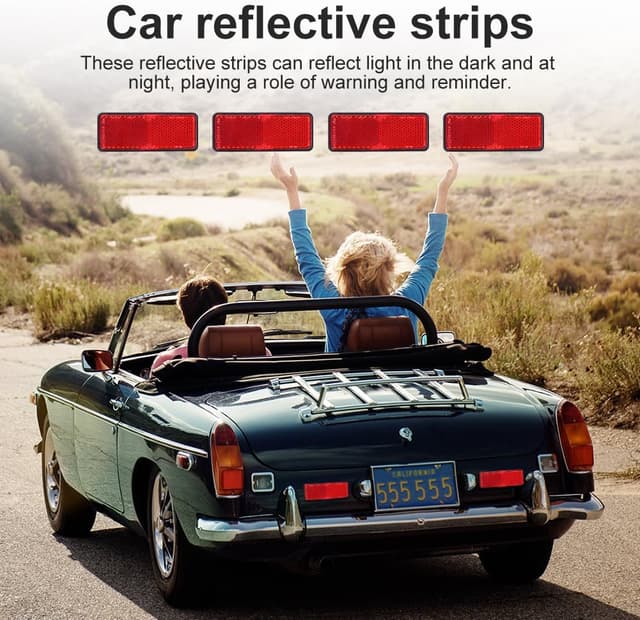 Detalle de AYBUY catarifrangente moto posteriore rosso, set da 4 pezzi (E4, tipo a vite)