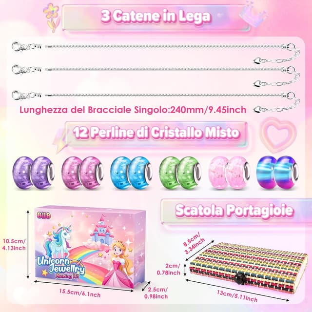 Detalle 2 de BIIB Regalo Kit Braccialetti Bambina 24 cm
