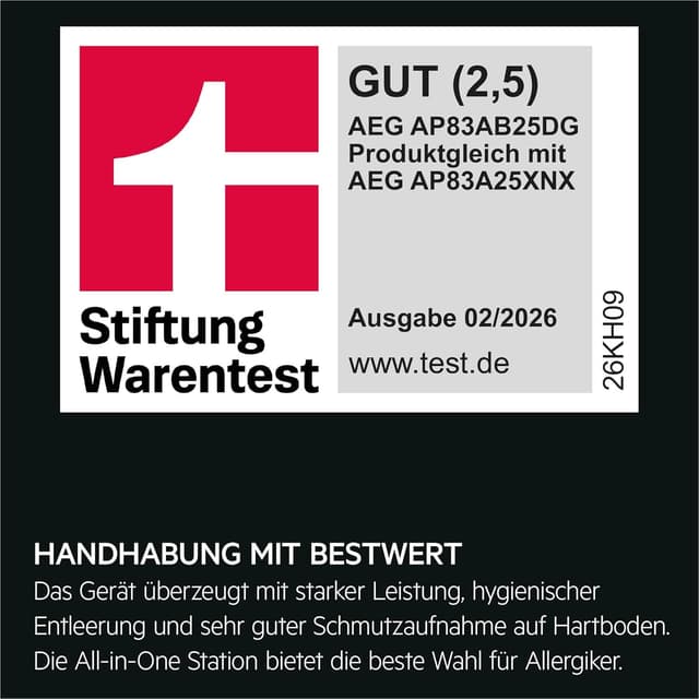 Detalle de AEG Ultimate 8000 Akku-Staubsauger 25,2 V