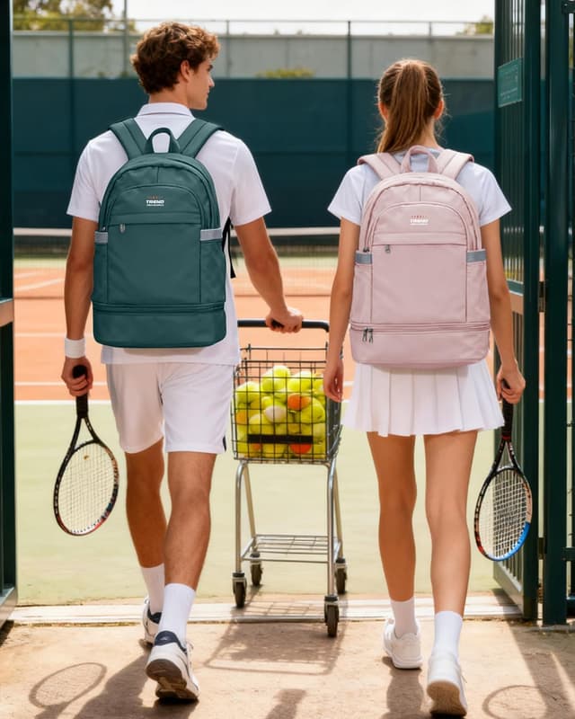 Detalle de SZLX Sportrucksack für Frauen mit Schuhfach, Nassetasche & faltbarem Reise-Design