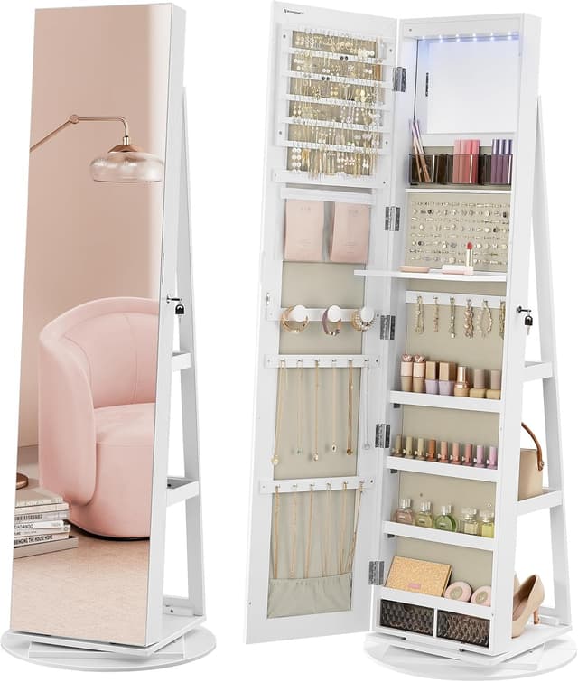 Imagen de SONGMICS Schmuckschrank 37Ă155 cm đȘ en OfertitasTOP