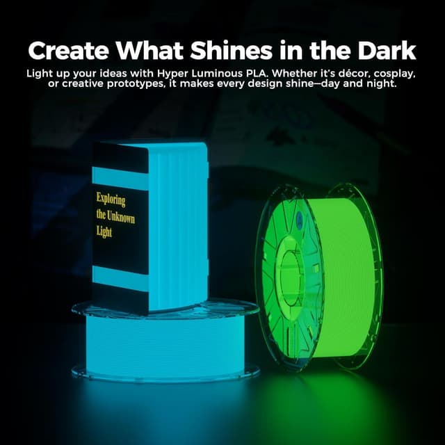 Thumbnail 4 de Creality Hyper Luminous PLA Filament for 3D Printing 1.75mm Red 1kg