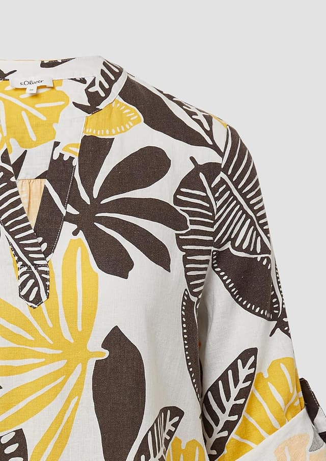 Thumbnail 5 de s.Oliver Bluse aus Leinenmix mit 3/4-Ärmeln