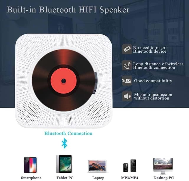 Thumbnail 5 de Adirigo Reproductor de CD portátil