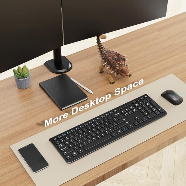 Thumbnail 6 de PUTORSEN Triple Monitor Arm (30.5 inch) for 3 x 13"-32" screens, VESA 75x75/100x100, black