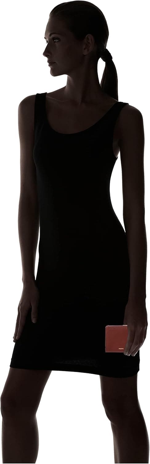 Thumbnail 6 de Fossil Logan leather women’s wallet (SL7923200) — multifunction brown with snap & zip