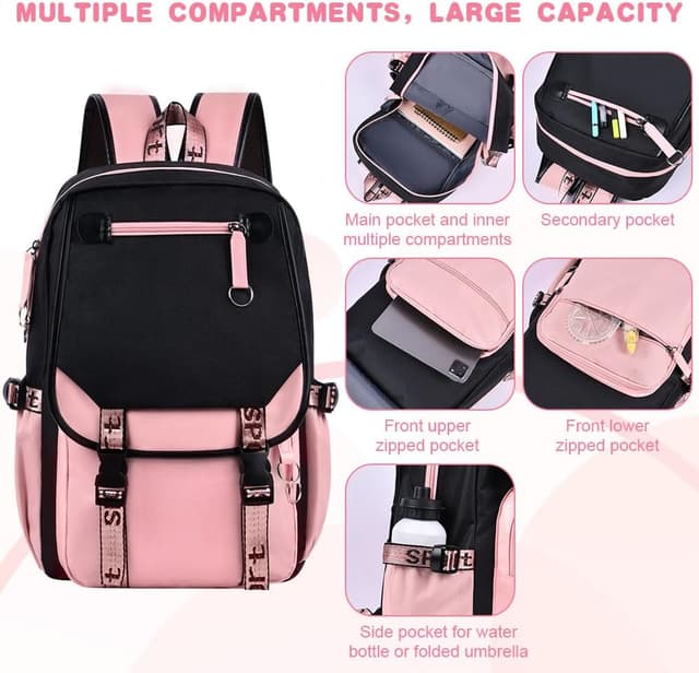 Detalle de Aucuu sac à dos enfant imperméable pour école maternelle, grande capacité