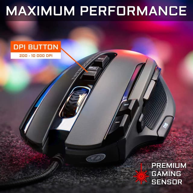 Detalle 2 de THE G-LAB Kult Nitrogen Core Mouse 10000 DPI