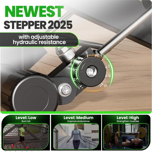 Detalle de Ultrasport 2in1 mini stepper LCD 100 kg