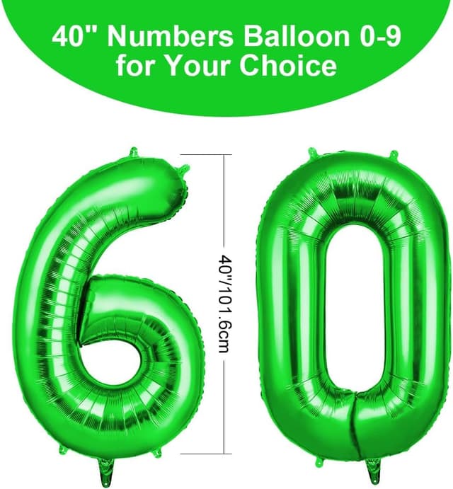Detalle 2 de OFFCUP Ballon anniversaire 60 ans 101 cm