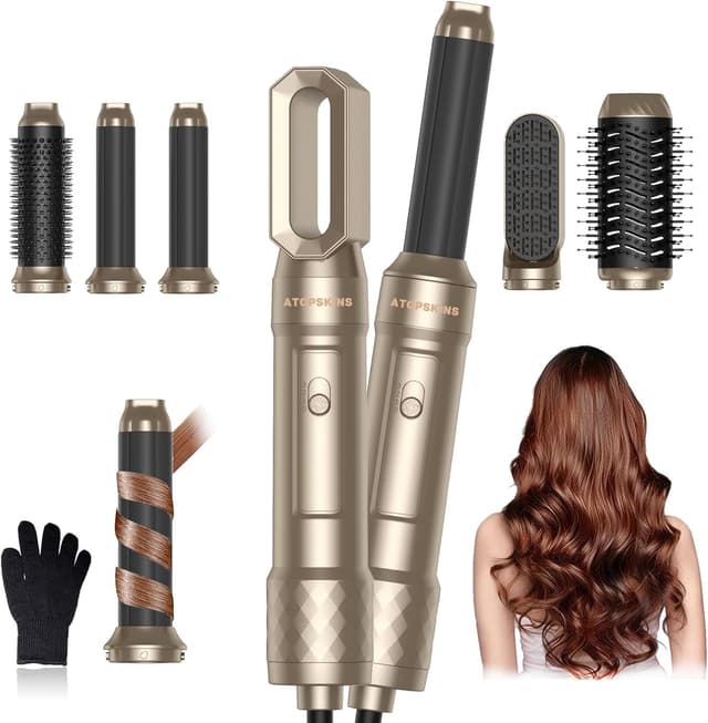 Detalle de Atopskins Pro Warmluftbürste 1000 W 6 in 1