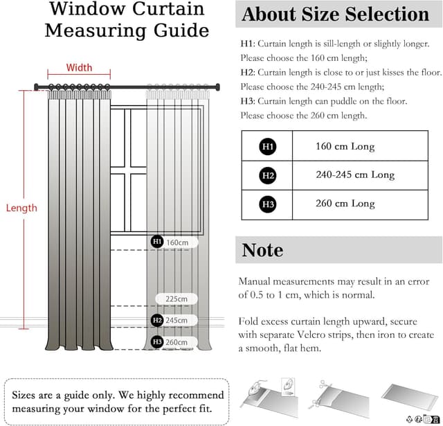 Detalle 2 de MYSKY HOME Gardinen Wohnzimmer Vorhänge mit Kräuselband in Leinenoptik (2er-Set) – halbtransparent, naturähnlicher Stil