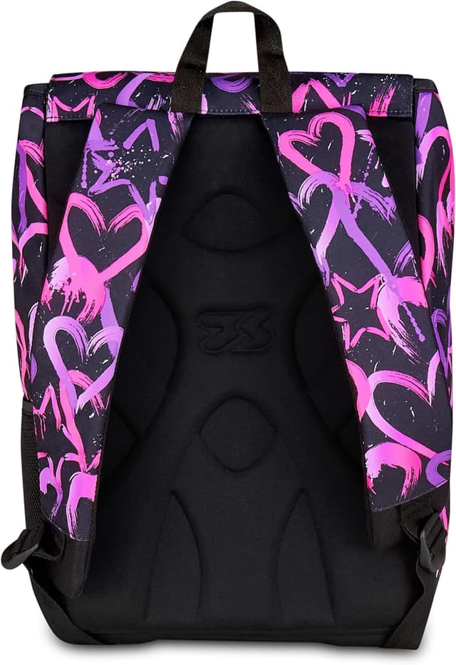 Detalle de Seven Zaino doppio scomparto estensibile Rosa con maxi capienza e schienale preformato