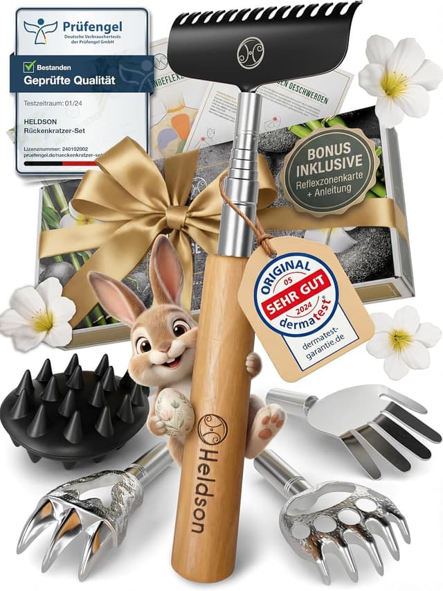 Detalle de HELDSON Rückenkratzer Holz 73 cm